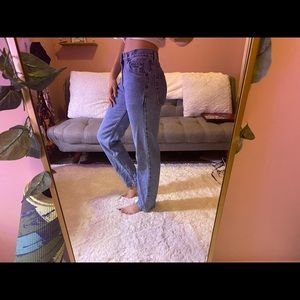 Vintage mid ride denim jeans